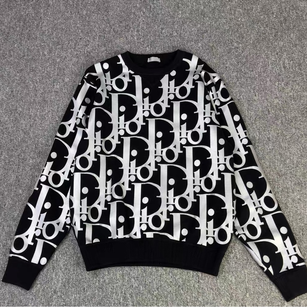 Authentic Dior Monochrome Logo Knit